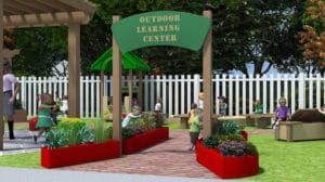 Outdoor learning center 3D rendering