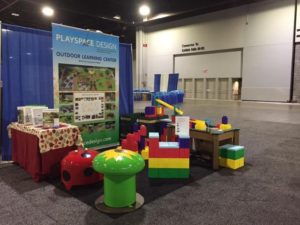 Playspace Design booth at convention
