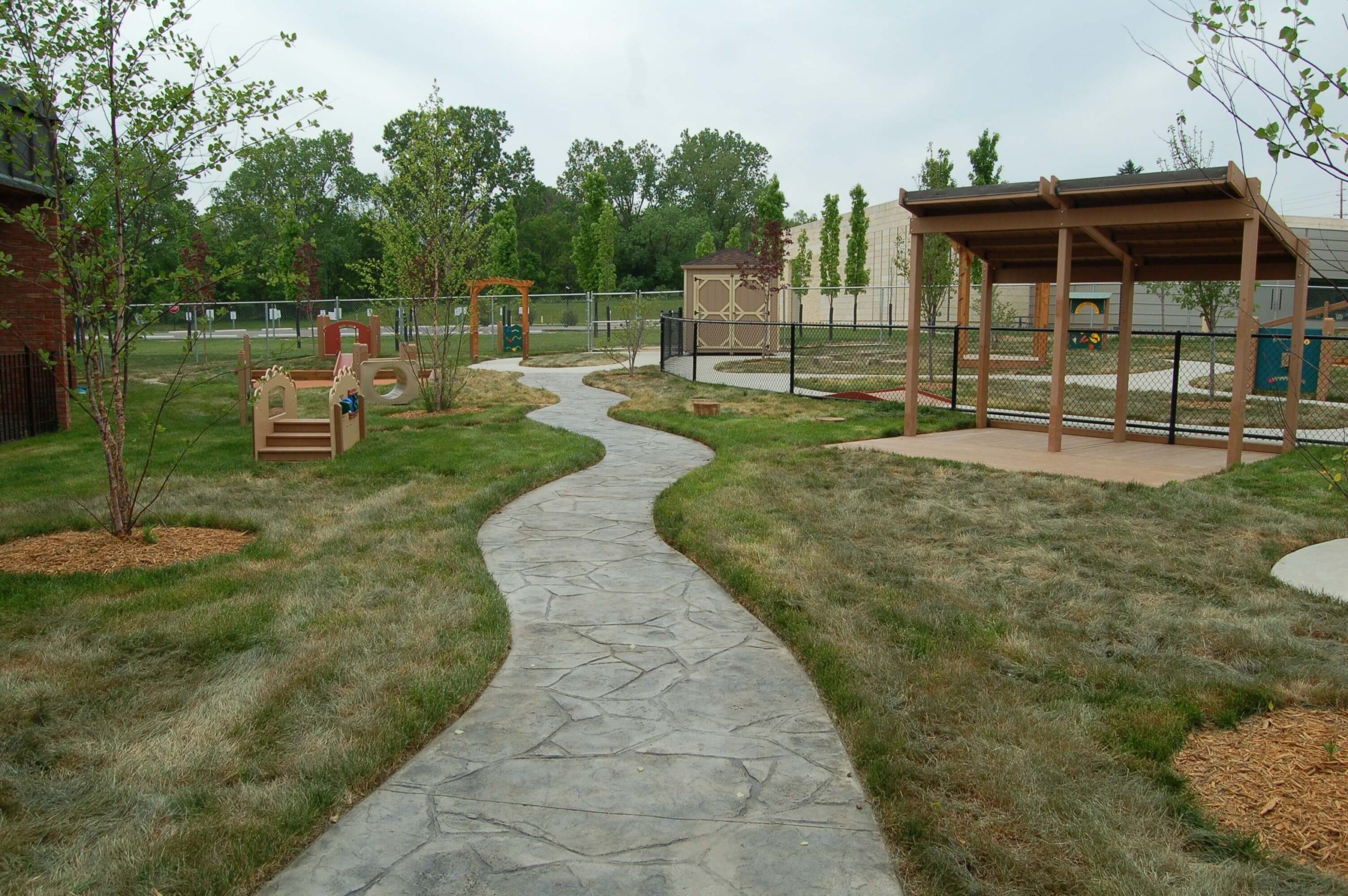 Outdoor play and learning area