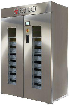 A ZONO Disinfecting & Sanitizing Double-Door Cabinet